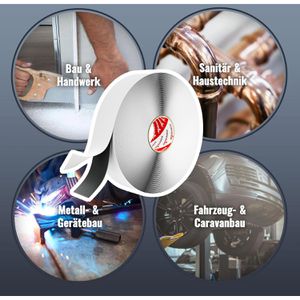 Produktbild für Dichtungsband Poppstar 1009888 doppelseitiges Butylband