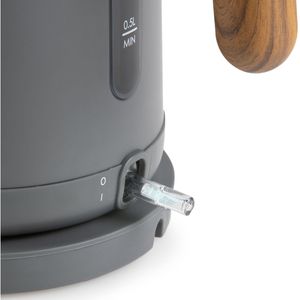 Produktbild für Wasserkocher Domo Wood You DO9268WK, grau