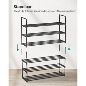 Produktbild für Schuhregal Songmics LSA303B02, aus Metall
