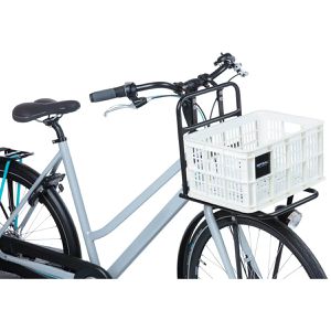 Produktbild für Fahrradkorb Basil Fahrradkiste S, weiß, Kunststoff, 18 l