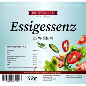 Produktbild für Essigessenz Feinwälder 25% Säure