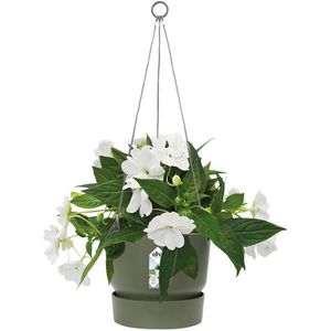 Produktbild für Blumenampel elho Greenville laubgrün