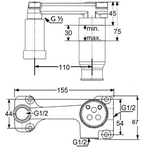 Produktbild für Unterputz-Grundkörper KLUDI 2-Loch, 38243
