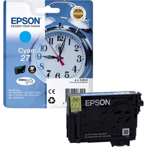 Tinte Epson 27 C13T2702 Wecker, cyan
