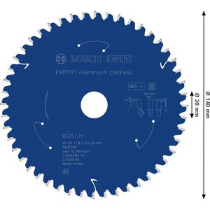 Produktbild für Kreissägeblatt Bosch Expert Aluminium Cordless, 2608902117