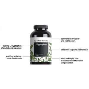 Produktbild für Tryptophan natural-elements L-Tryptophan, 240 Kapseln