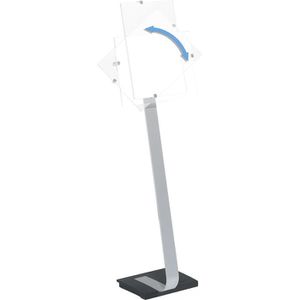 Produktbild für Infoständer Durable 4818-23 aus Aluminium, transparent, A4