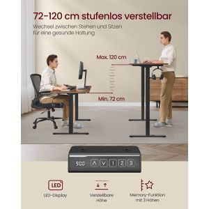 Produktbild für Schreibtischgestell Songmics LSD021B01, 4 Memoryspeicher