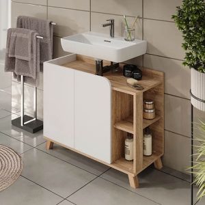Produktbild für Waschbeckenunterschrank Vicco Karen, stehend