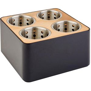 Produktbild für Besteckhalter APS 933217, Holz / Edelstahl