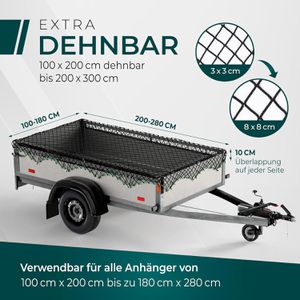 Produktbild für Anhängernetz CargoVA grobmaschig