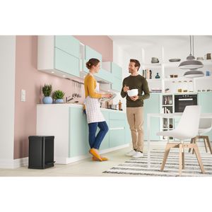 Produktbild für Mülleimer Hailo Öko duo Plus M, schwarz