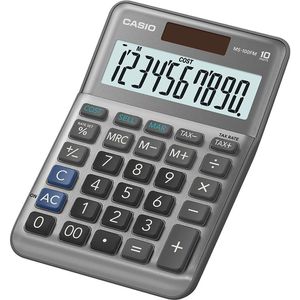 Taschenrechner Casio MS 100 FM, mit MwSt-Berechnung