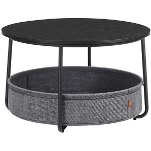 Produktbild für Couchtisch Vasagle LCT244B56, aus Holz / Metall, schwarz
