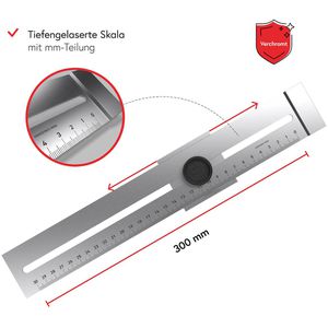Produktbild für Streichmaß Bauheld OC0000023744350, aus Stahl