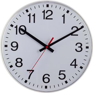 Produktbild für Wanduhr Eurotime 55000-00, Kunststoff, analog, Funkuhr