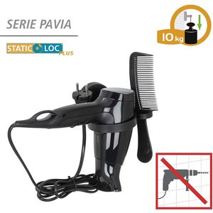 Produktbild für Haartrocknerhalter Wenko Static-Loc Plus Pavia