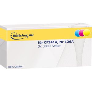 Produktbild für Toner Böttcher-AG für HP 126A, CF341A Multipack