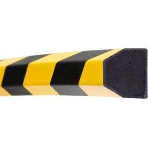 Moravia Schutzprofil Trapez, magnetisch, 1m Länge, schwarz / gelb, 40 x  40mm, Flächenschutz – Böttcher AG