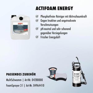 Produktbild für Autoshampoo Sonax Actifoam Energy, mit Energy-Duft