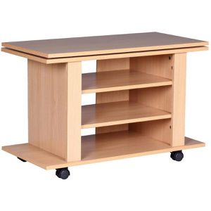 Produktbild für TV-Rack Wohnling Oregon, buche, mit Rollen