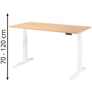 Schreibtisch Hammerbacher XMKA 16, eiche / weiß