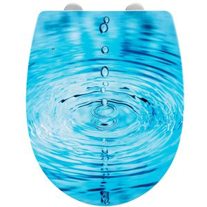 Produktbild für WC-Sitz Wenko Droplets 24082800, oval, aus Thermoplast
