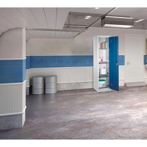Produktbild für Umweltschrank CP-Möbel 8901-315, lichtgrau / blau