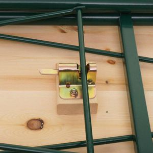 Produktbild für Stehtisch Mendler HWC-L67, Kiefer / grün