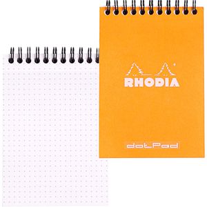 Notizblock Rhodia 13503C, dotpad, orange, A6