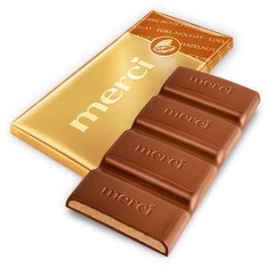 Produktbild für Tafelschokolade Merci Edel-Nougat