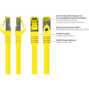 Produktbild für Netzwerkkabel Good-Connections 8070R-400Y, gelb