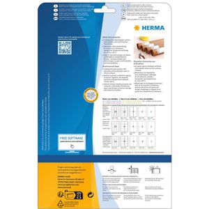 Produktbild für Folienetiketten Herma 10798, weiß, stark klebend