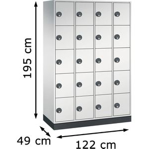 Produktbild für Schließfachschrank CP-Möbel Intro S4000, lichtgrau