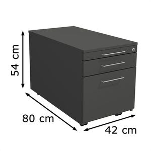 Produktbild für Rollcontainer Kerkmann Artline, 7469, aus Holz, anthrazit