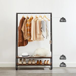 Produktbild für Garderobenständer Vasagle RGR112B01, schwarz