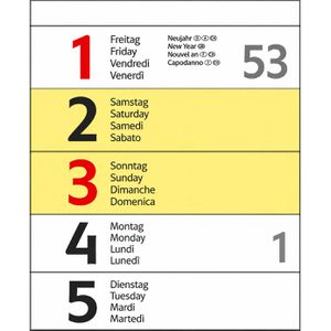 Produktbild für Streifenkalender Korsch 259227, Super Long XXL
