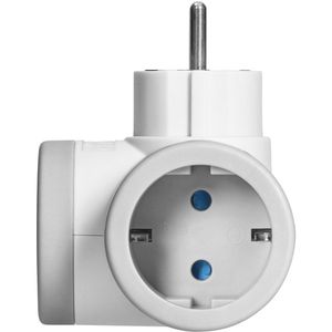 Produktbild für Steckdosenadapter Orno AE-13281(GS), weiß-grau