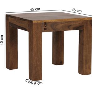 Produktbild für Couchtisch Wohnling WL1.204, aus Massivholz, sheesham