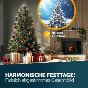 Produktbild für Weihnachtskugeln Deuba 102113, bronze
