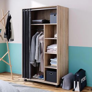 Produktbild für Kleiderschrank Vicco Doros, sonoma eiche