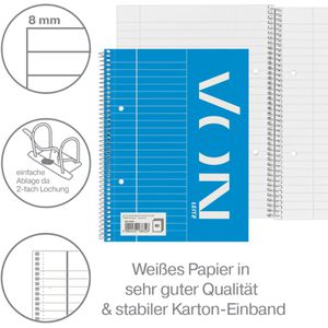 Produktbild für Collegeblock VON-Leitz 45770001, A5