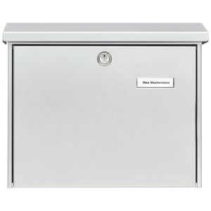 Produktbild für Briefkasten Burg-Wächter Amsterdam 867 SI, silber, aus Stahl