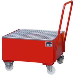 Produktbild für Auffangwanne BAUER 2004, rot, aus Stahl
