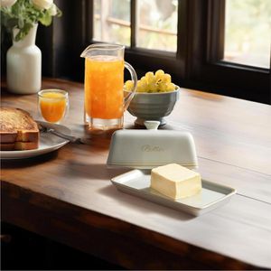 Produktbild für Butterdose Navaris 6028101.01, aus Keramik