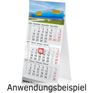 Produktbild für Tischkalender Böttcher-AG Aufstellkalender, mit Werbedruck
