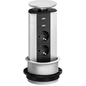 Einbausteckdose EVOline Port, mit 3m Kabel