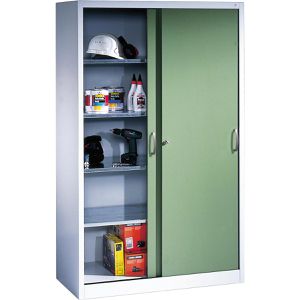 Produktbild für Werkzeugschrank CP-Möbel 2049-00, aus Metall, grau / grün