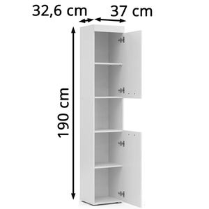 Produktbild für Badschrank Vicco Luna, weiß