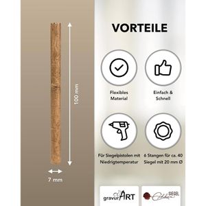 Produktbild für Siegellack gravurART 0046, gold